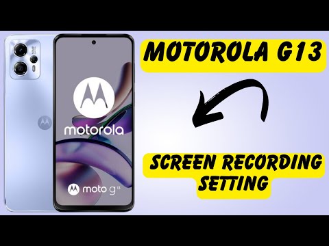 Motorola G13 How to Recoard Screen , Screen Recording Setting, How to enable screen recording