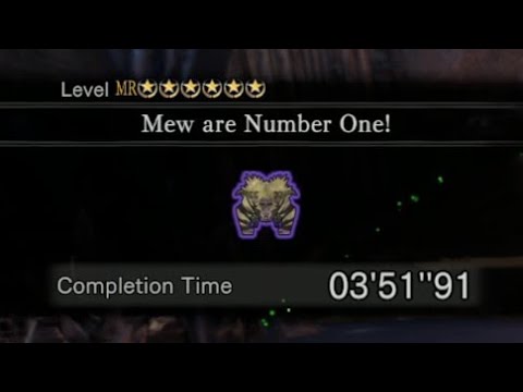 Mew are Number One! | Tempered Furious Rajang TA Wiki Rules Gunlance Solo 3'51"91