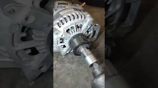 Remove alternator pulley