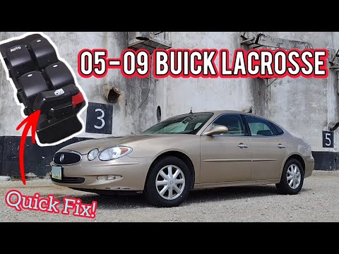 How To Replace The Drivers Side Window Switch - 05 to 09 Buick Lacrosse - Quick Fix!