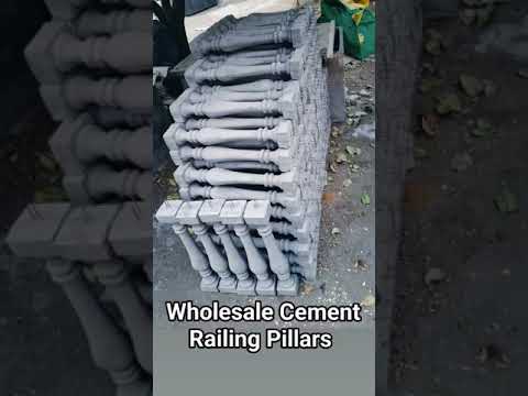 Round rcc boundary pillars, for home