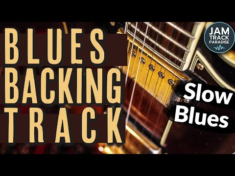 Very Slow 12/8 Blues Guitar Backing Track (C Major) - 'Windy Tuesday'