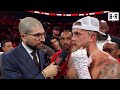 I Think My Jaw Is Broken Jake Paul After Fight Vs Anthony Joshua Live Only On Netflix