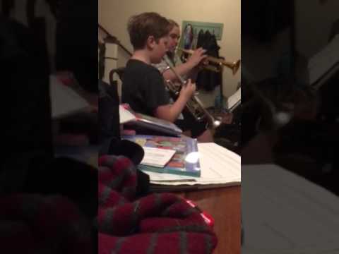 Finn and Dylan practicing Credo From Schubert mass in G