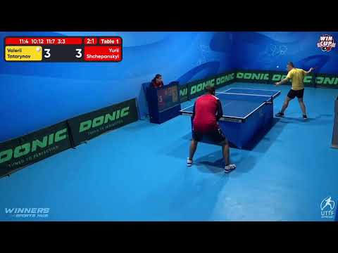 12:30 Valerii Tatarynov 3 - 1 Yurii Shchepanskyi West 1 WIN CUP 27.10.2022 | TABLE TENNIS WINCUP