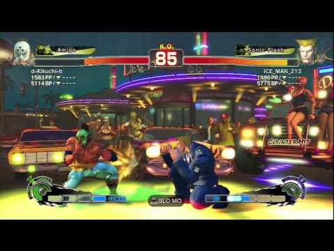 d-Kikuchi-b (El Fuerte) Vs ICE_MAN_213 (Guile) SSF4/AE Ranked Matches - PSN