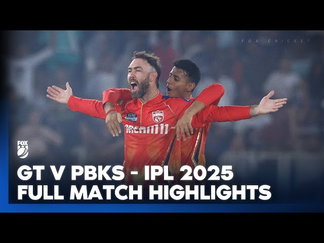 Gujarat Titans v Punjab Kings I Match Highlights I IPL I Fox Cricket
