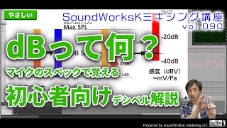  - dBって何？マイクのスペックの読み方初心者向け解説 [難しさ：ふつう vol.090] デシベル/音量/音圧 dBV/dBu/dBSPL/dBFS