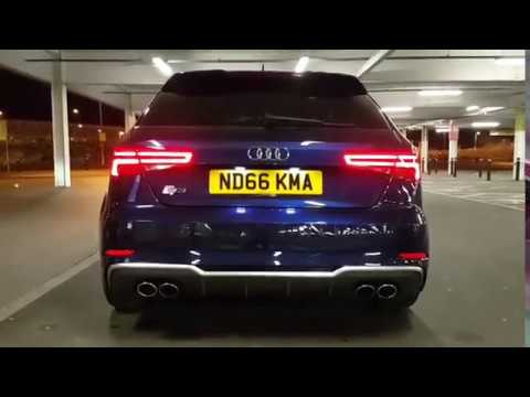 NEW AUDI S3 - FACELIFT 2017 - POPS BANGS - LOUD REV - EXHAUST NOISE