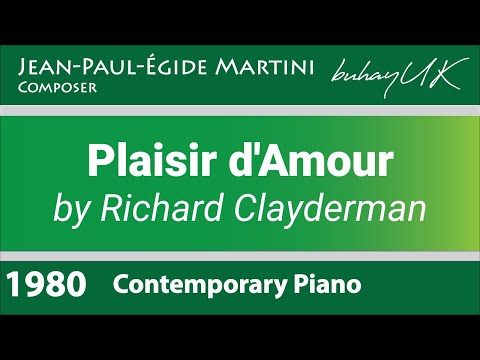 Plaisir D'Amour - Richard Clayderman (Jean-Paul-Égide Martini) Contemporary Piano