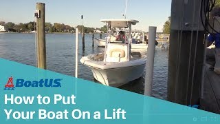 How to Drive Your Boat Onto a Boat Lift | BoatUS