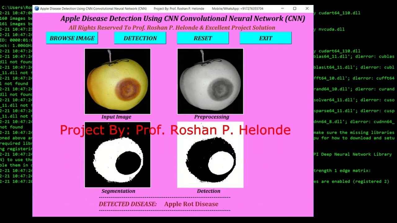 Fruit Disease Detection Using CNN Python Code | Apple Disease Detection Using CNN Python Source Code