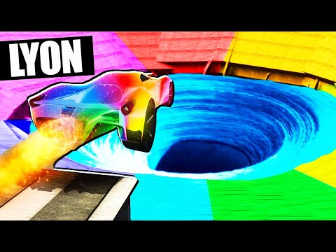 SALTO DENTRO AL VORTICE ARCOBALENO SU GTA5!!