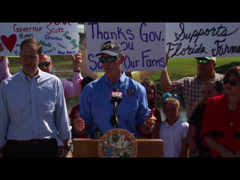 SB 10 Bill Signing Ceremony - B-roll of Helicopter Tour & Remarks by Gov. Scott