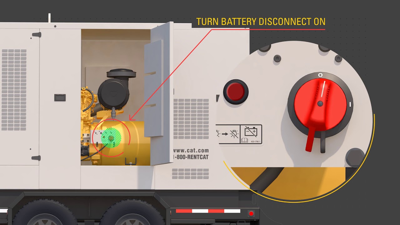 Cat XQ425 Mobile Generator Start/Stop Training