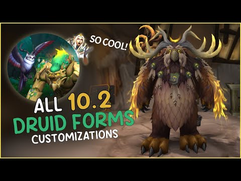 ALL New DRUID Forms & Moonkin Full Customization Options Coming in 10.2!! WoW
