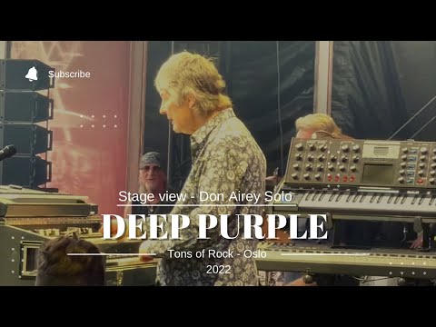 Stage View - Deep Purple / Don Airey solo / Lazy Intro / Hammond Trick