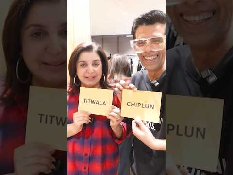 Game Challenge With Karan Johar – Laughter Guaranteed! @FarahKhanK #shorts