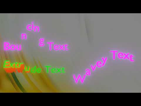 AS 152 11 Text Effects (Blender 3.x Eevee Geometry Nodes )