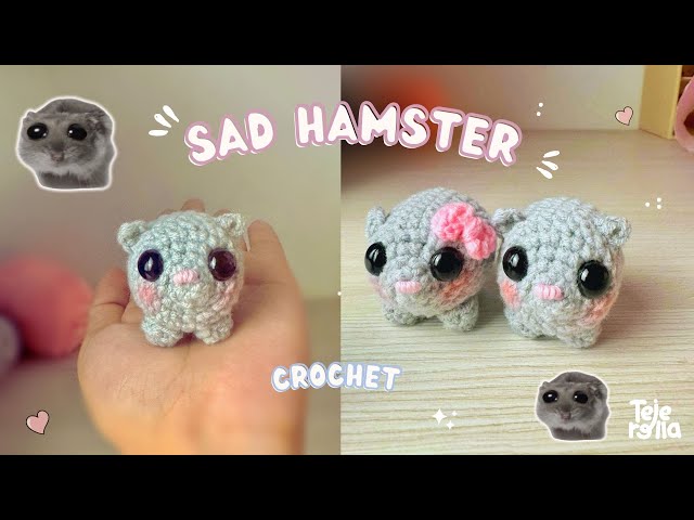 Vídeo relacionado con Vibbang Llavero De Hámster Triste, Llavero De Hámster Triste De Ganchillo Con Sonido, Meme Sad Hamster Plush, Diseño De Hámster Triste Hecho a Mano, Regalo Único Para Niños y Adultos