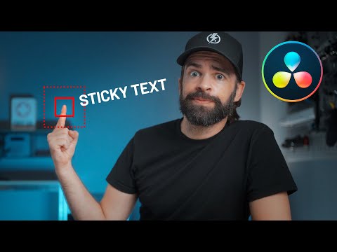 How to STICK TEXT to a Moving Object FAST! | DaVinci Resolve Tracking Tutorial