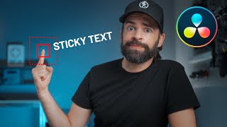 How to STICK TEXT to a Moving Object FAST! | DaVinci Resolve Tracking Tutorial