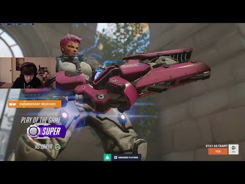 POTG! WHAT TOP 500 TANK PLAYER LOOKS LIKE - SUPER ZARYA GAMEPLAY OVERWATCH 2