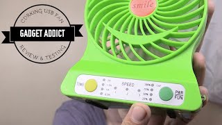 Dual battery USB Fan with Timer - CDRKING