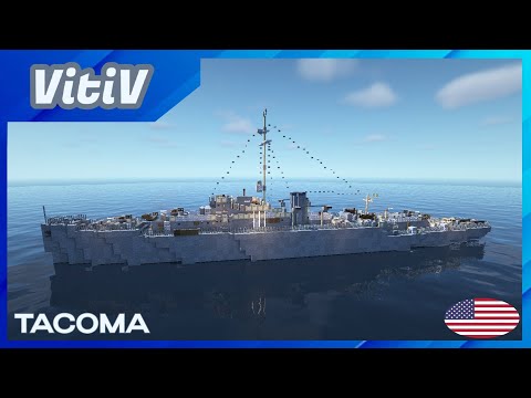 USS Tacoma (PF-3) - Tacoma-class Patrol Frigate - Minecraft