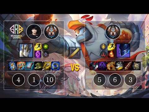 SRB Thal Galio vs Nocturne Mid - KR Patch 10.12