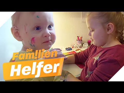 "Nicht schon wieder!" 🎨 Leni (5) malt ihren kleinen Bruder an | Die Familienhelfer | SAT.1