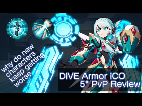 DiVE ARMOR iCO 5* PvP Review 다이브 아머 아이코 5성 PvP 리뷰 [MEGA MAN X DiVE] (TURN ON CAPTIONS)