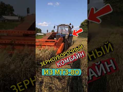 Зачем из МТЗ-80 сделали комбайн? #автоистория #automobile #мтз80 #мтз82 #трактор