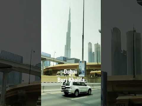 Burj Khalifa View from Bus Amazing #dubaitourism #dubai #burjkhalifa