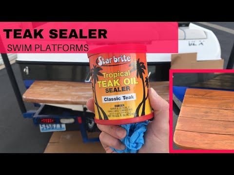Teak Wood Sealer- Ski Boat Swim Platform