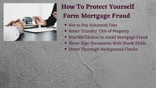 Protect Yourself From Mortgage Fraud