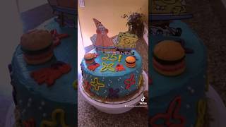 SpongeBob Themed Cake! What’s funnier than 24! 25! #pastrychef #birthday #tiktok #viral