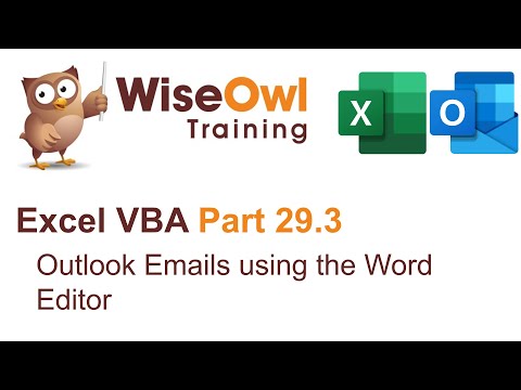 Excel VBA Introduction Part 29.3 - Outlook Emails using the Word Editor