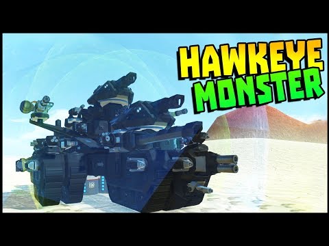 TerraTech - HAWKEYE MONSTER! New Turret Charging Base (TerraTech Gameplay)