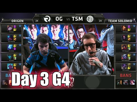 Origen vs TSM (Team Solomid) | Day 3 Game 4 Group D LoL S5 World Championship 2015 | OG vs TSM D3G4
