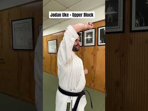 Learn to perform the basic upper block - JODAN UKE! Practice on your own or with a partner! #karate