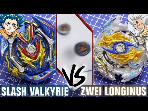 EPIC STADIUM JUMPS! Zwei Longinus .Dr.Sp' Metsu VS Slash Valkyrie .Bl.Pw Retsu - Beyblade Burst GT