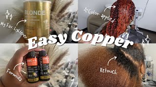 Easy Copper on Natural Hair | EPIC Transformation 🔥 