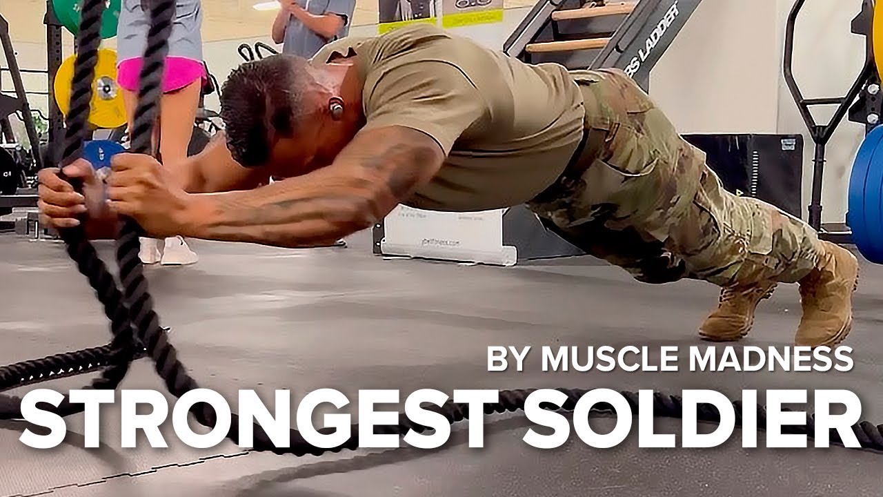 STRONGEST Soldier in Army Gym - Diamond Ott | Muscle Madness