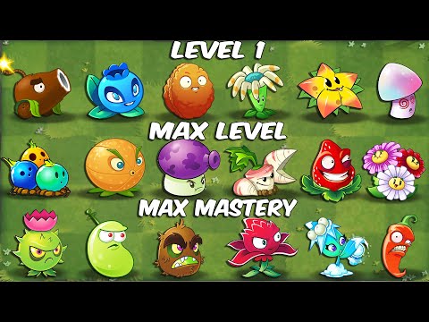 Every OLD Plants Level 1 vs Max Level vs Level 999 - PvZ 2 Discovery Plant vs Plant
