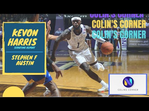 SFA SOUTHLAND PLAYER OF THE YEAR KEVON HARRIS Scouting Report | 17.7 PPG 48.5 FG% 6.1 RPG | FEARLESS