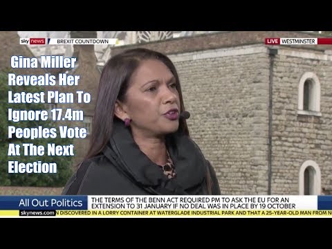 Gina Miller Reveals Her Latest Plan To Ignore 17.4m Peoples Vote At The Next Election