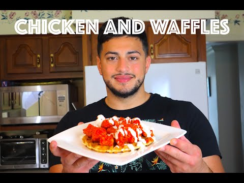 Tempura-Battered Buffalo Chicken Bites on Homemade Waffles — A Modern Twist on a Classic