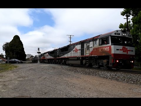 SCT Logistics Freight Train 5MP9 SCT003 SCT011 CSR017 CSR022 Nairne, South Australia 13/10/23
