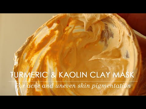 TURMERIC AND KAOLIN CLAY MASK  FOR UNEVEN SKIN PIGMENTATION AND DARK SPOTS